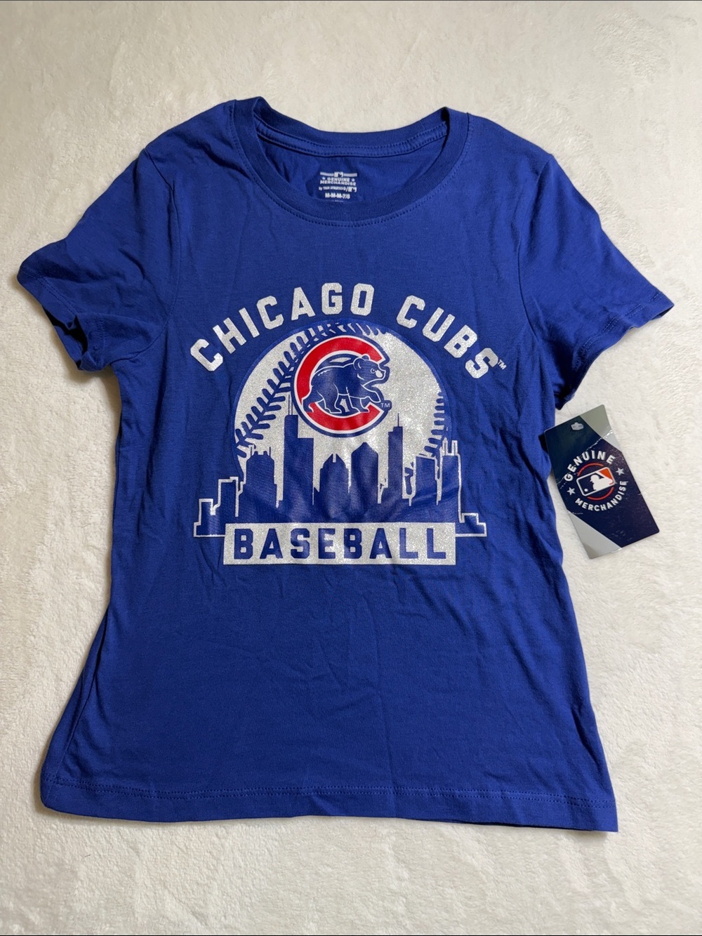 Genuine Merchandise Chicago Cubs Royal Blue Short Sleeve Tee